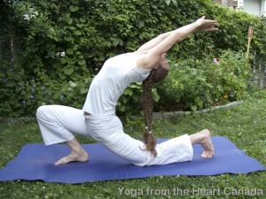 Half-moon yoga position