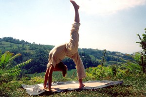 bridge yoga position by Anne Parsonage